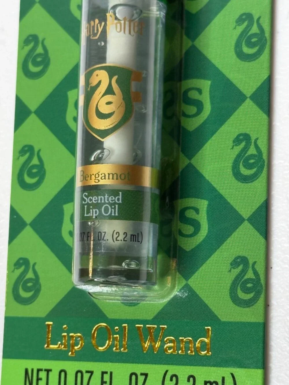 Harry Potter Slytherin Bergamot Scented Lip Oil Wand New